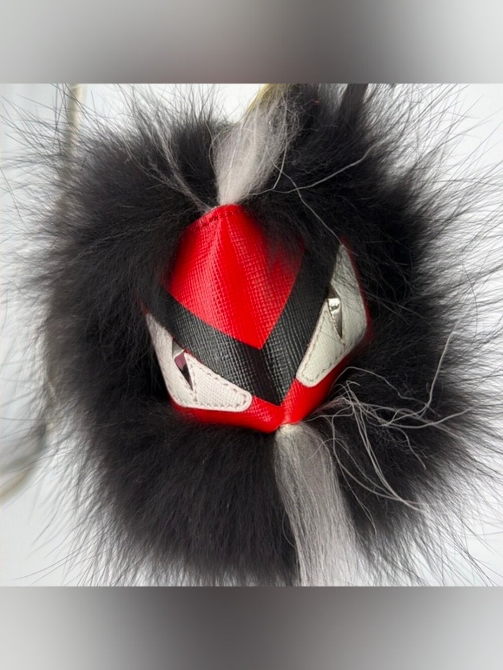 FENDI Monster Eye Mink Fox Fur Bag Charm